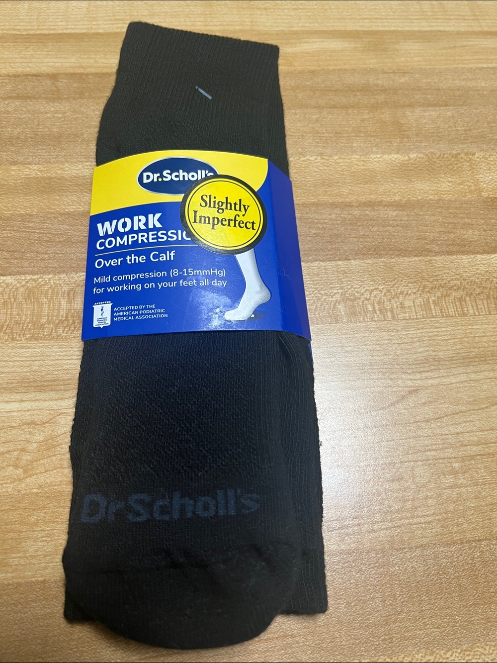 #2801**Dr. Scholl's Black Work Compression Over-the-Calf Socks